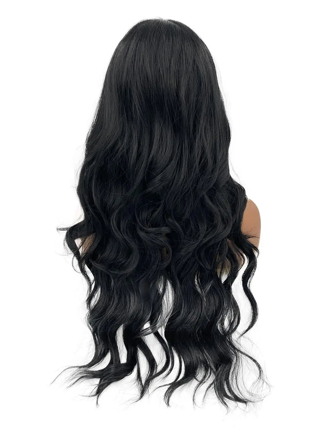 Fashion Big Wave Curly Wig 24 Inch, Heat Friendly Synthetic, Adjustable 21-23in Cap, Perfect for Outfit Matching